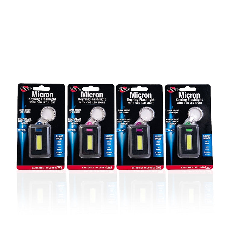 Professionele verpakking COB LED sleutelhanger zaklamp retail doos